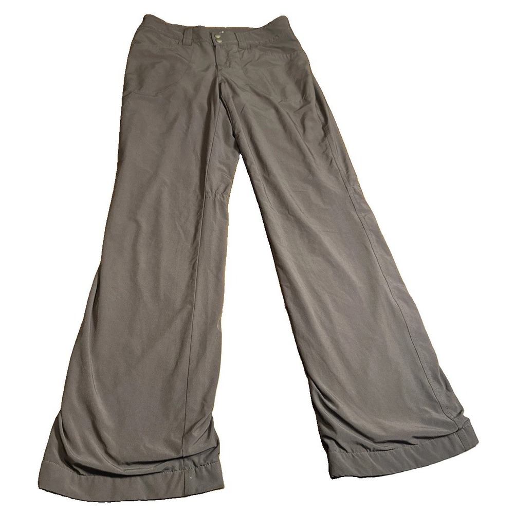 Eddie Bauer Womens Size 2 Flexion Fleece Lined Pants Brown Stretch Hiking